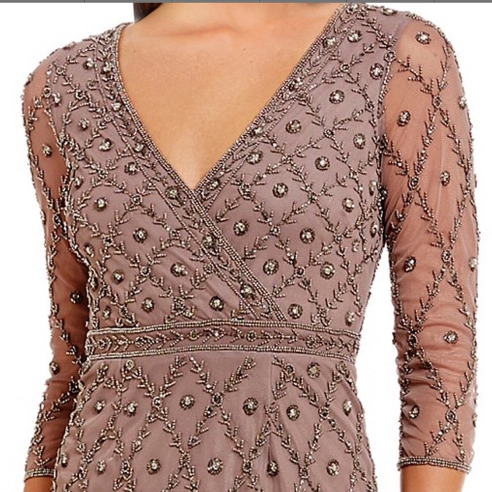 Adriana Papell beaded dress size 14